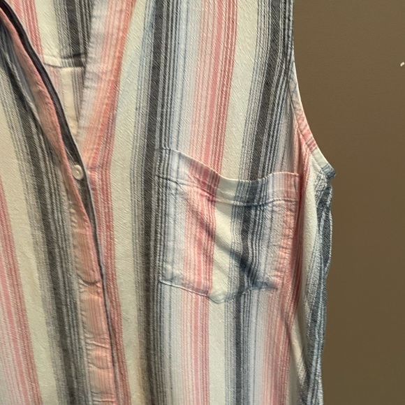 NEW Cloth‎ & Stone Striped Linen Shirt Dress XS - Picture 3 of 7